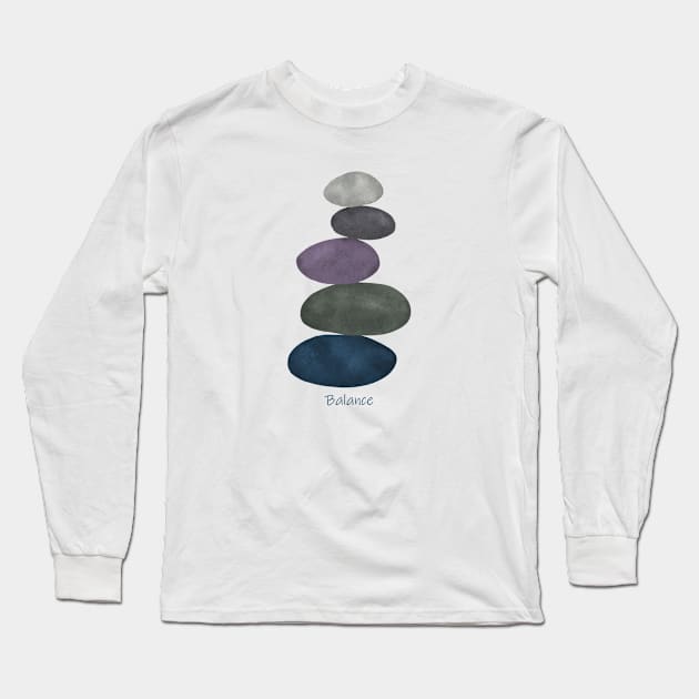 Balancing stones Long Sleeve T-Shirt by Ieva Li ART